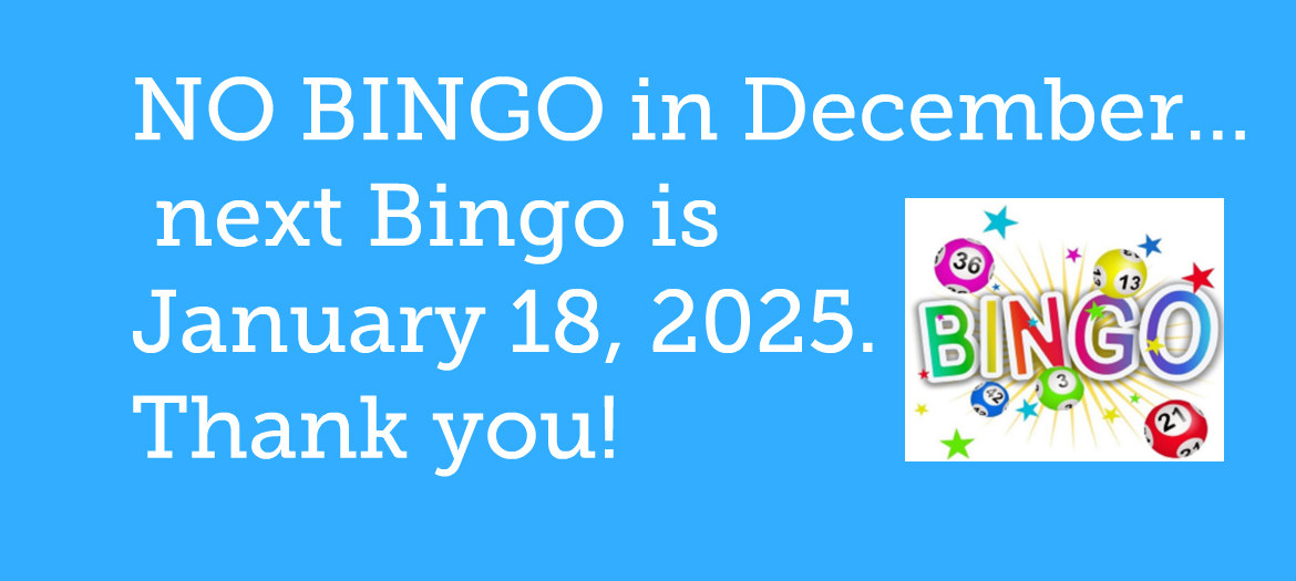 NO Bingo in December 2024